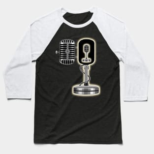 Karaoke Open Mic Microphone Baseball T-Shirt